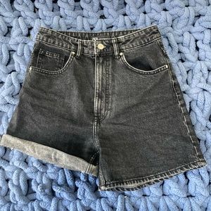 Zara mom jean shorts